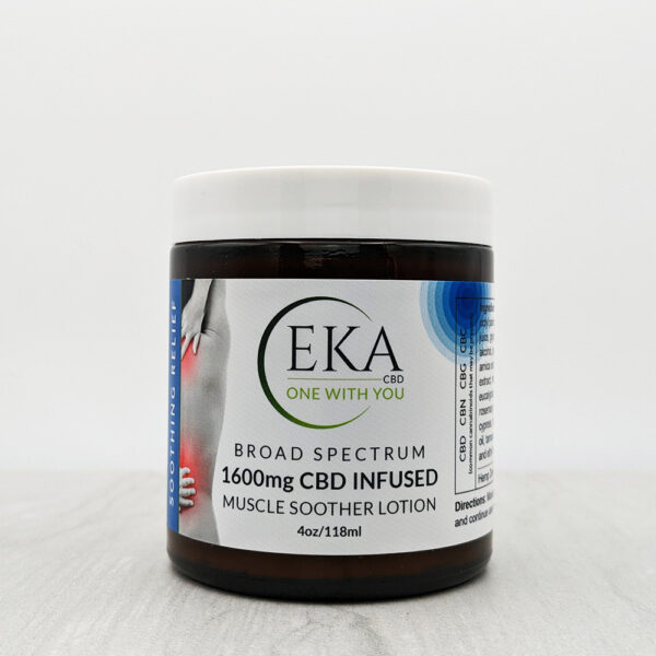 1600mg Broad Spectrum CBD Infused Muscle Soother Lotion